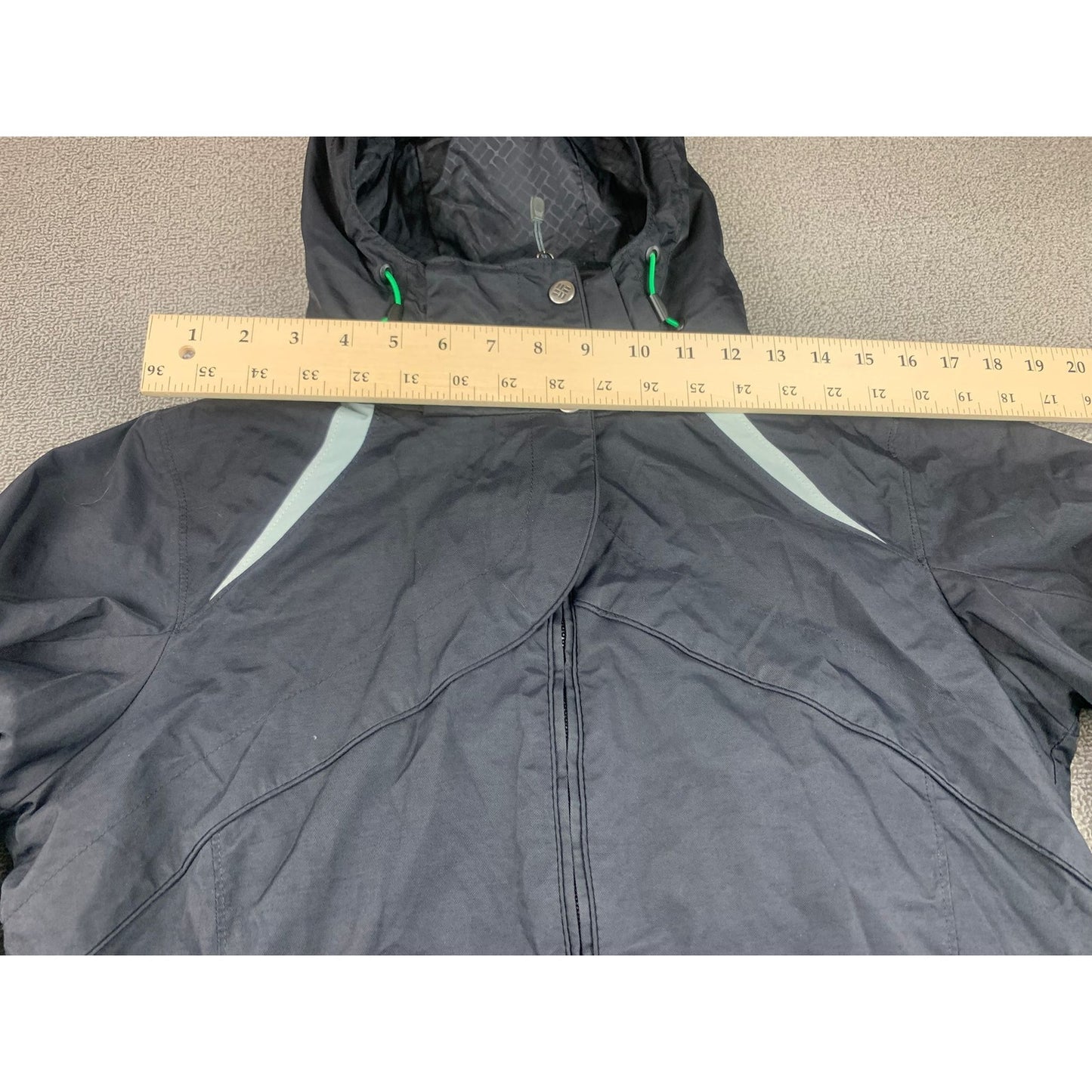 Columbia Jacket Womens L Omni Tech Heavy Coat Lined Waterproof Interchange Adult