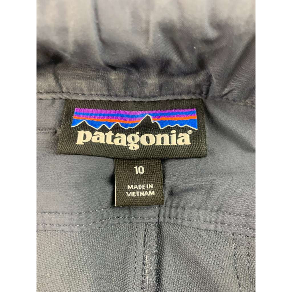 Patagonia Women 10 Gray Point Peak Trail Pants Hiking Nylon Blend Zip Pocket