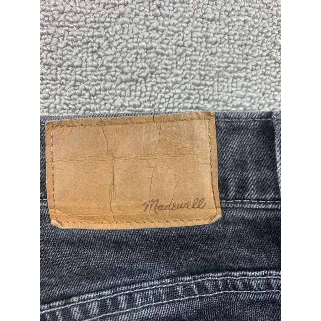 Madewell Jeans Mens W33 L34 Black Denim Washed Relaxed Tapper All Seasons
