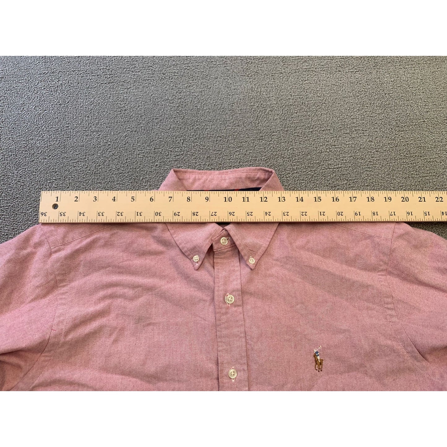 Ralph Lauren Men Large Red Classic Fit Button-up Shirt