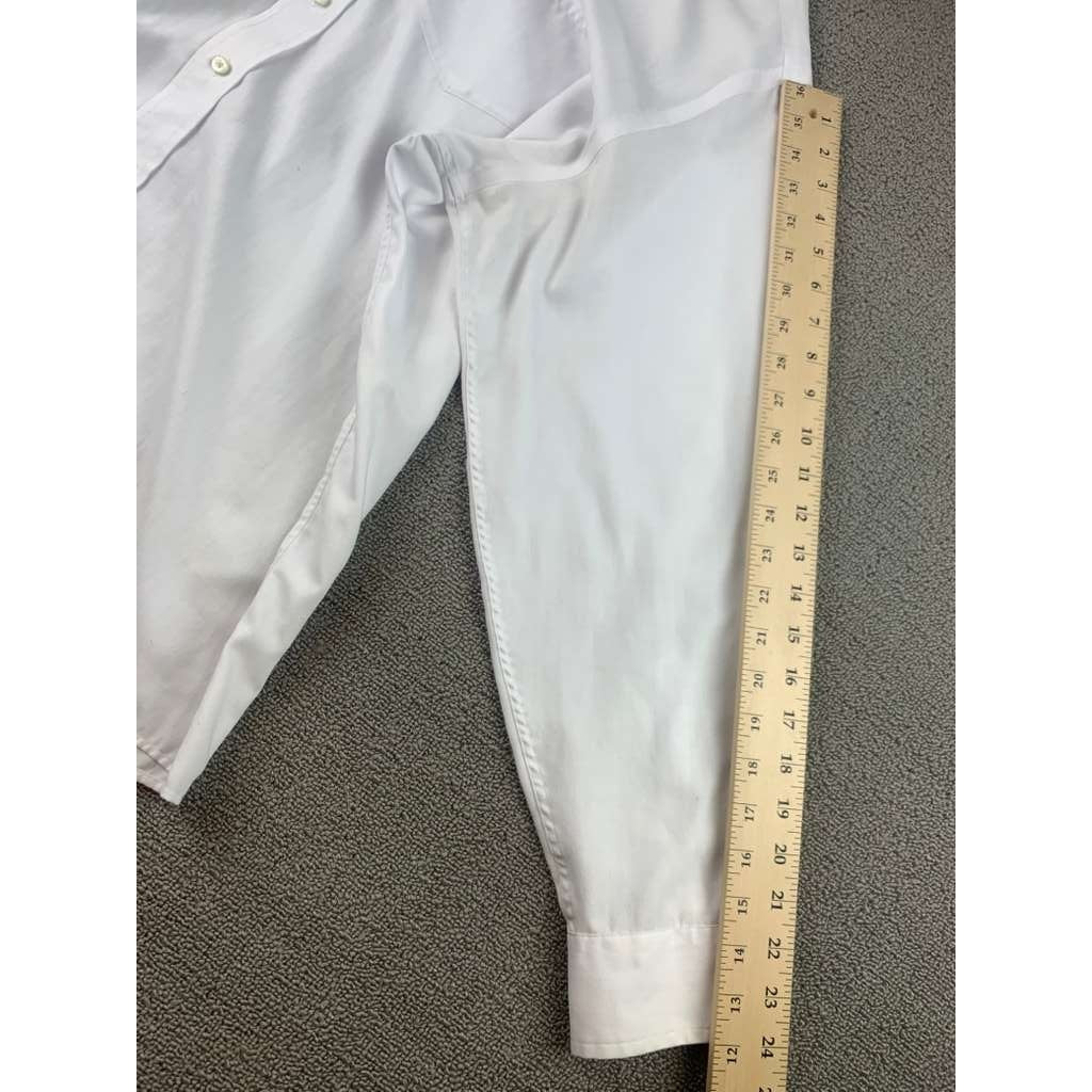 US POLO ASSN. White Button-Down Dress Shirt Wrinkle-Free Men's Size Extra Large
