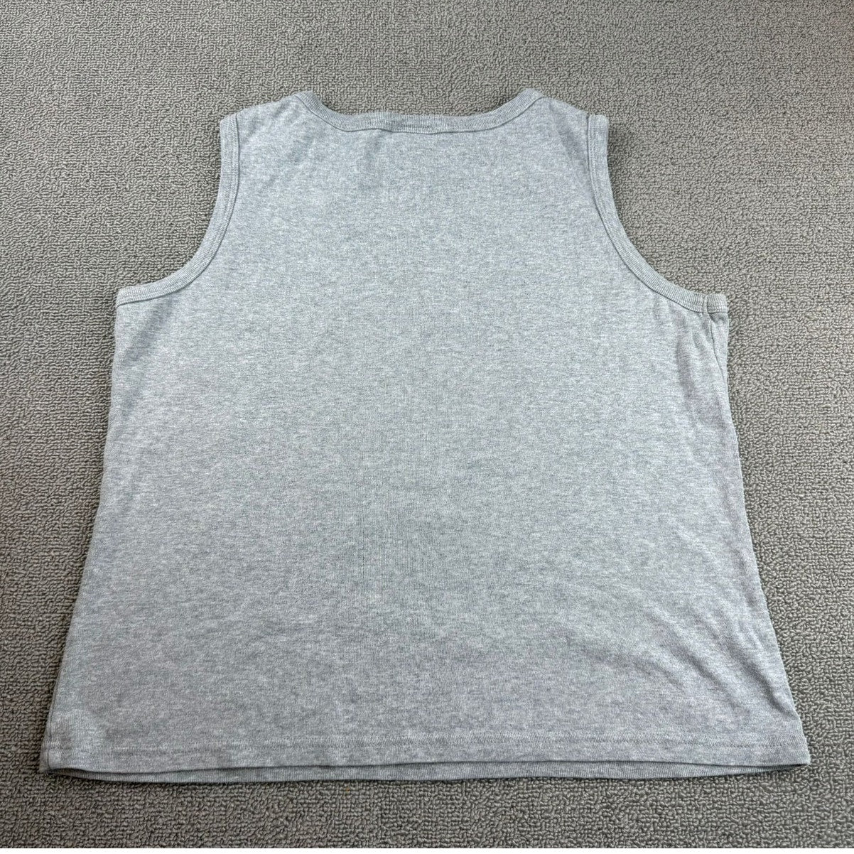 Vintage Y2K Champion Large Gray Athletic Tank Top Embroidered Logo Jordan Made