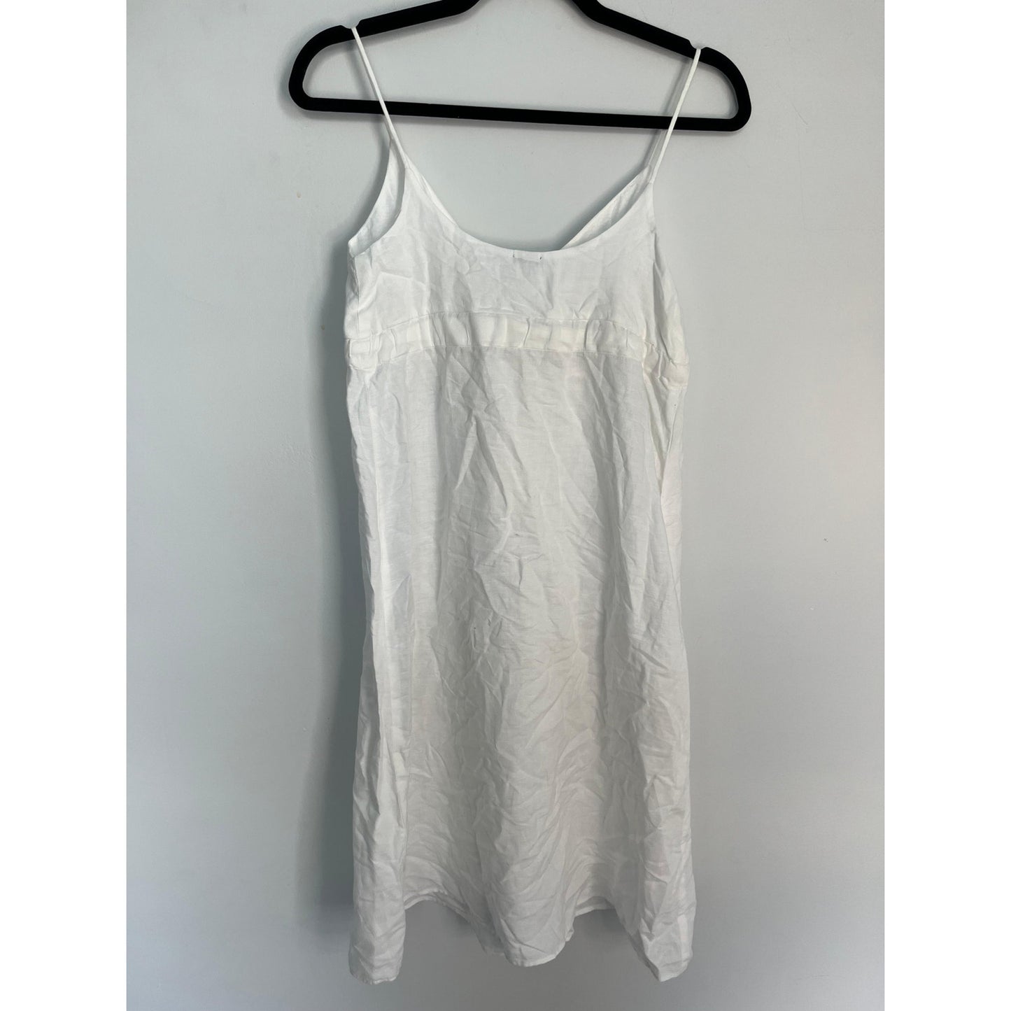 Splendid White Midi Dress Women XS Tie Waist Sleeveless Summer Casual