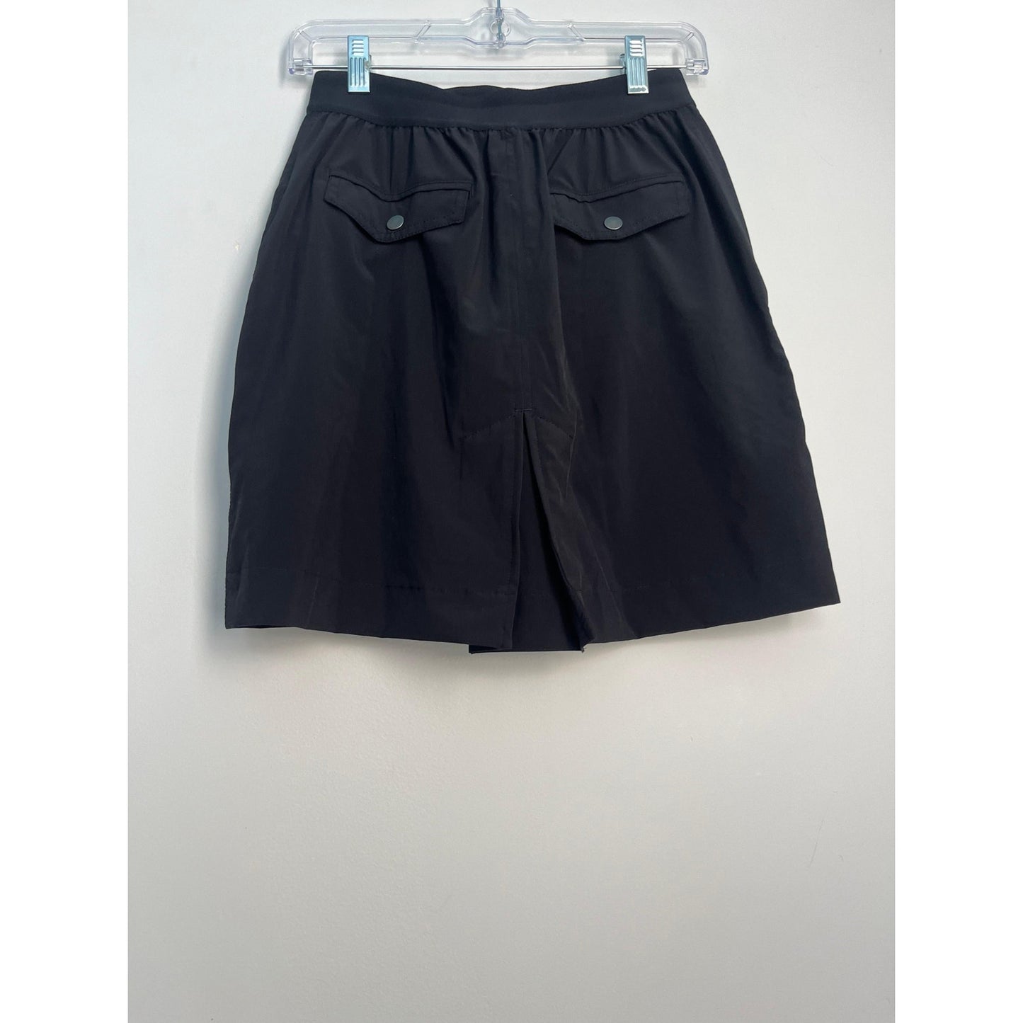 Athleta Skort Women 2 Black Athletic Performance Stretch Utility Pockets