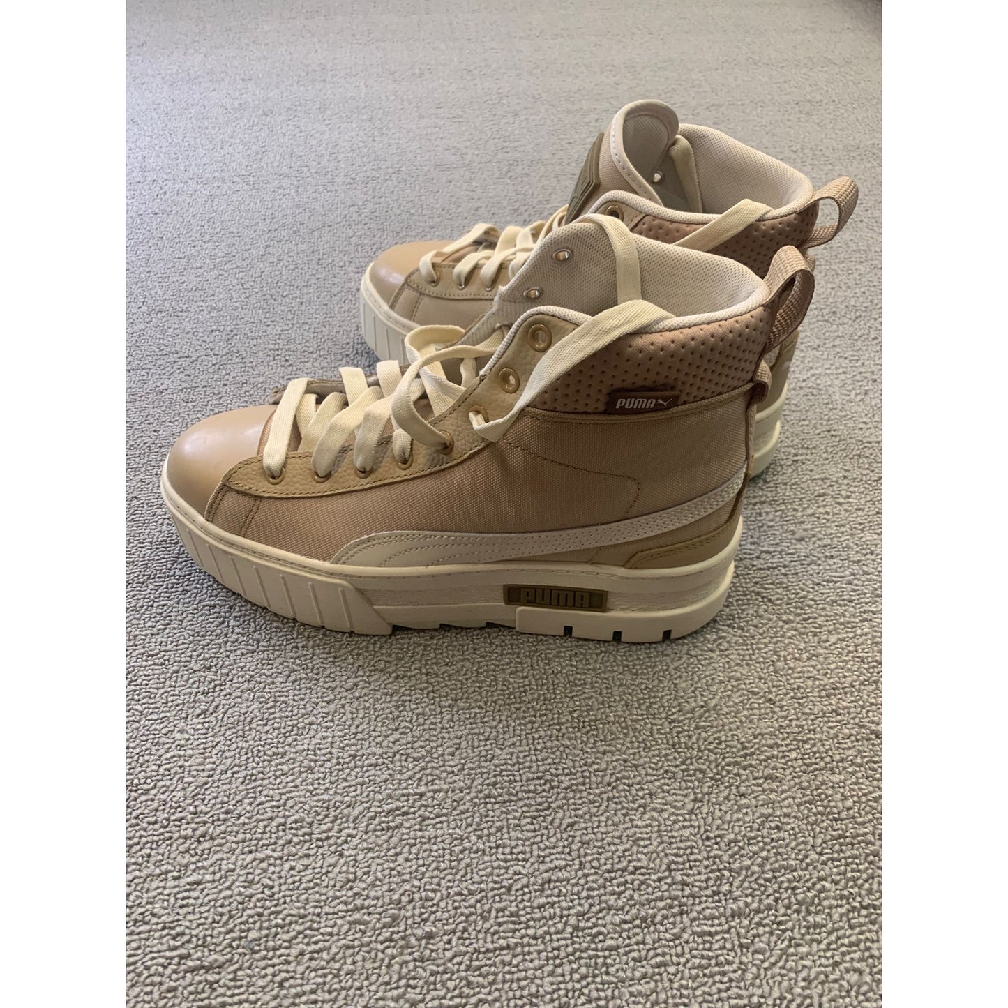 PUMA Men US 9.5 Brown High Top Sneakers