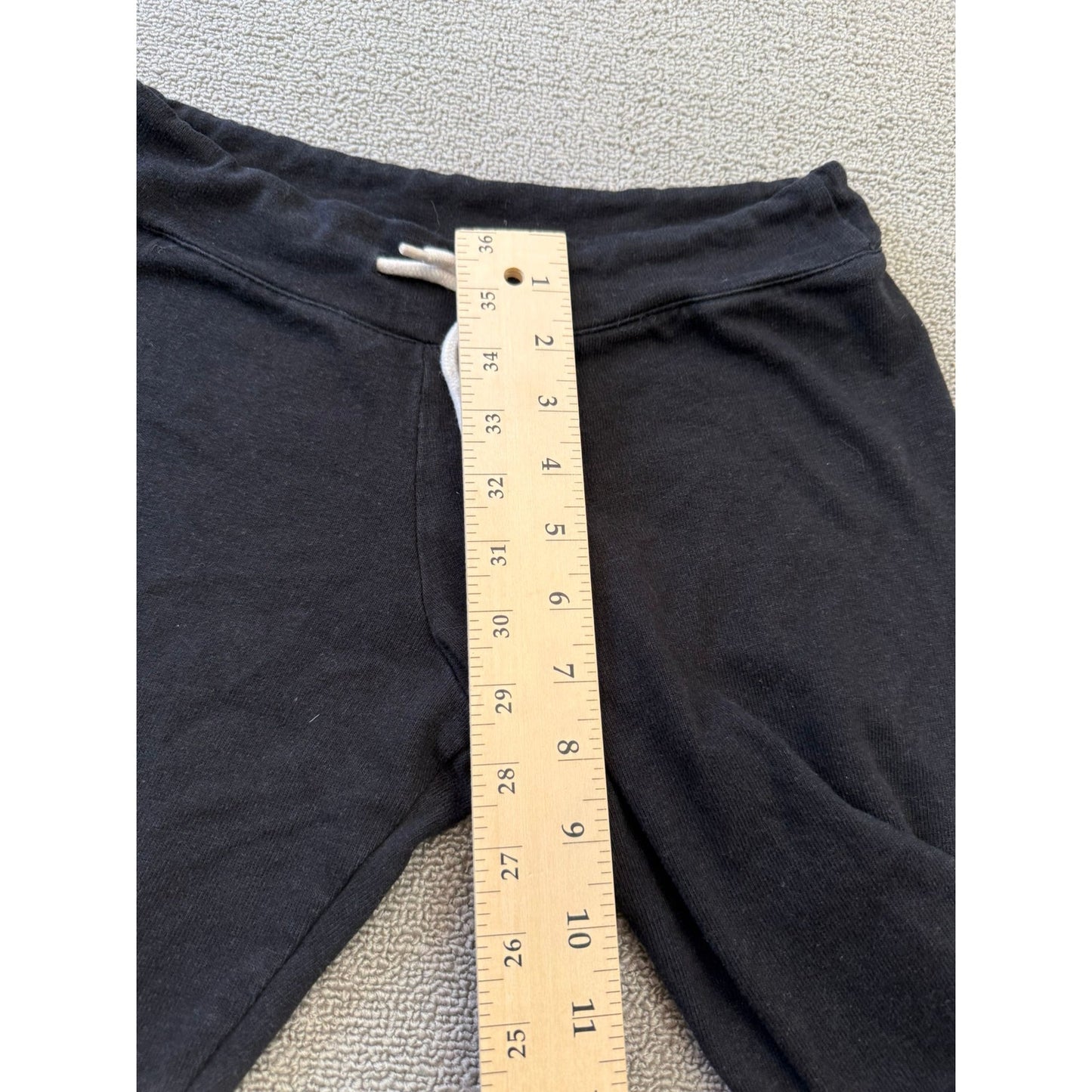 Monrow Women's XS Black Joggers Gold Star Print Sweat Pants