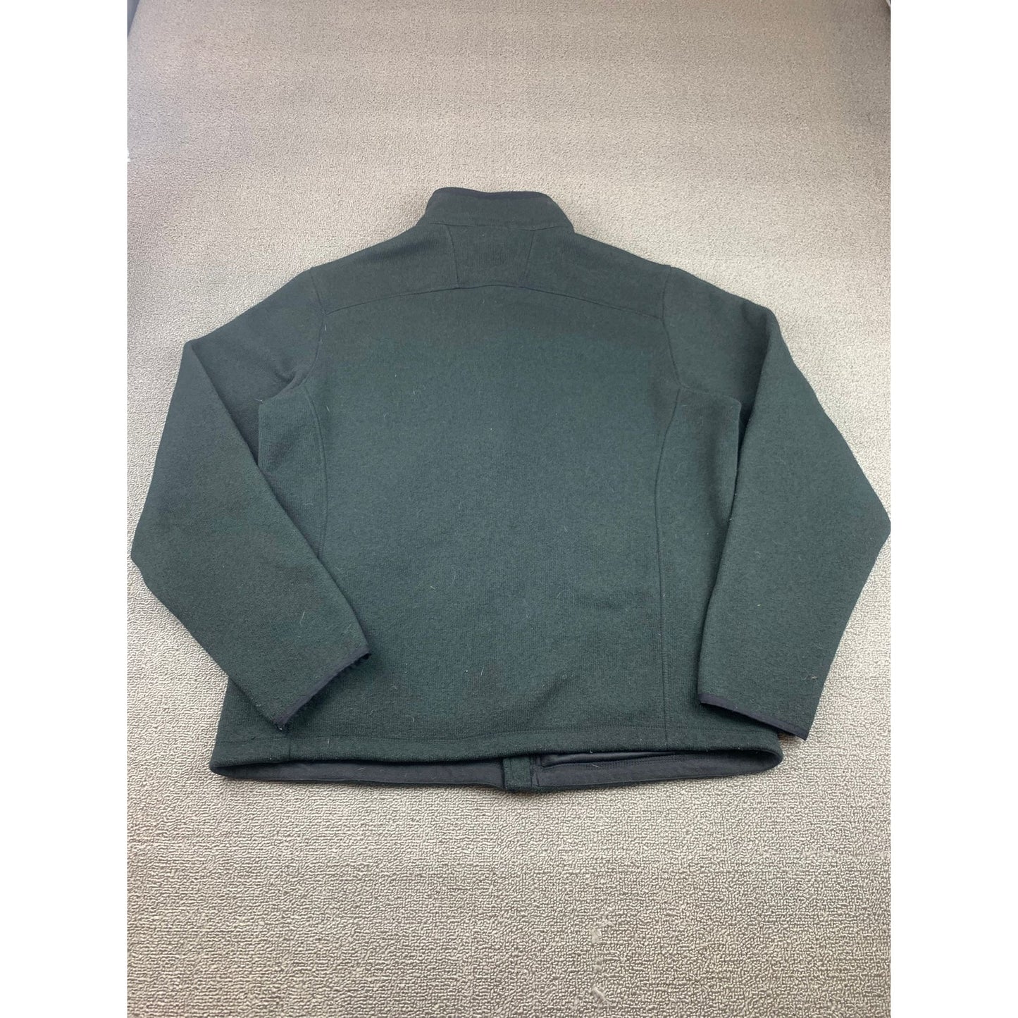 The North Face Men L Dark Green Midweight Full-Zip Fleece Jacket