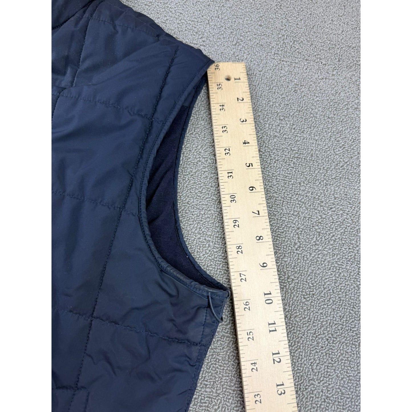 Banana Republic Men Large Navy Blue Insulated Quilted Puffer Vest Jacket