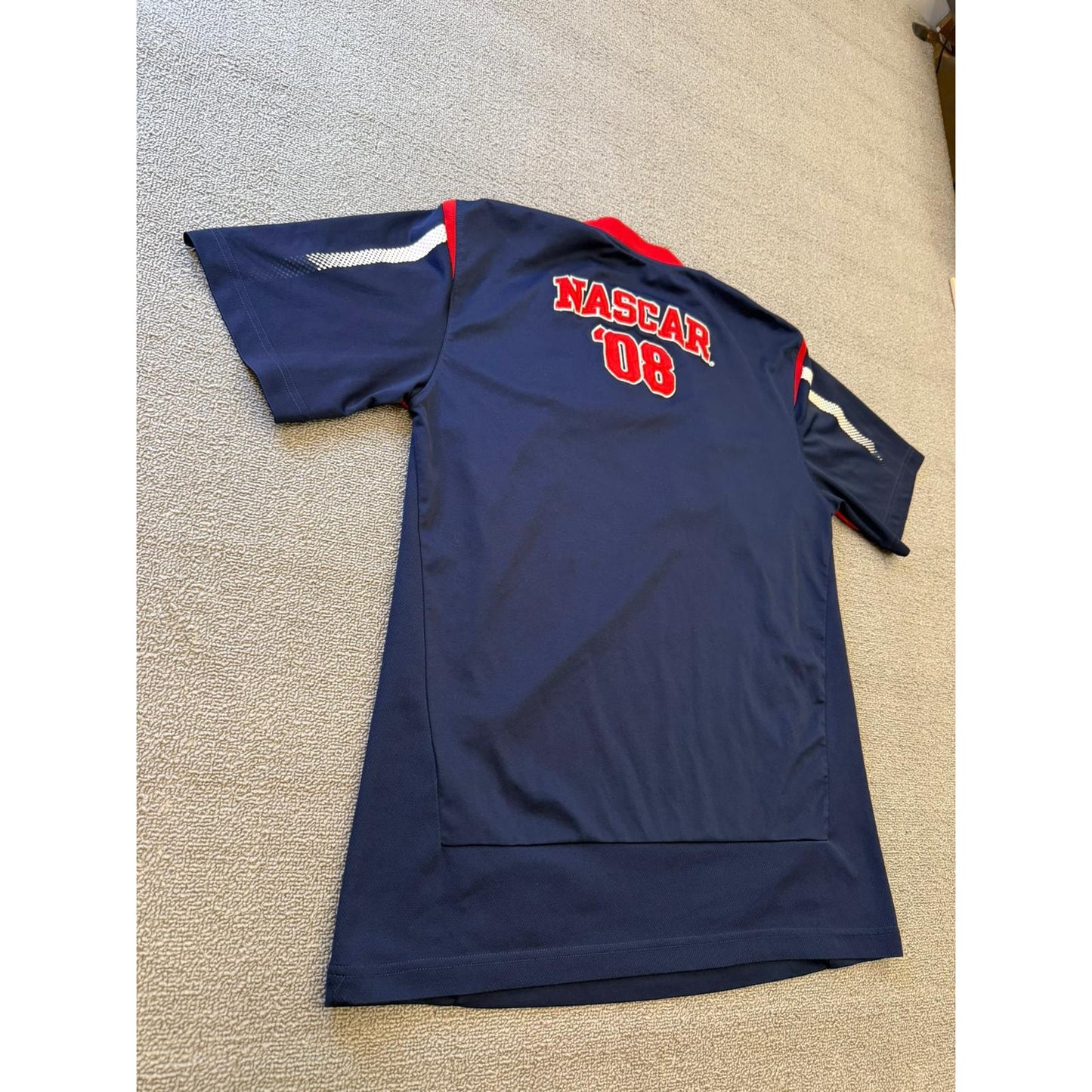 NASCAR Mens S Navy Blue Racing '08 T-Shirt Officially Licensed Apparel Top
