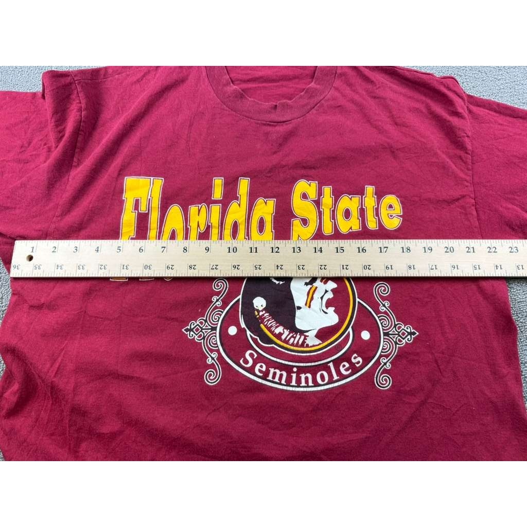 Hanes Heavyweight Florida State Seminoles T-Shirt XL USA Made 90s Single Stitch