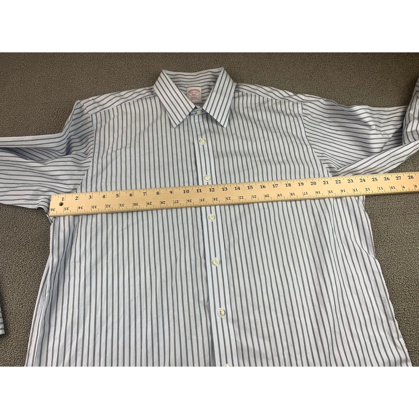 Brooks Brothers 346 Striped Button Up Men's 16 1/2-32 French Cuffs
