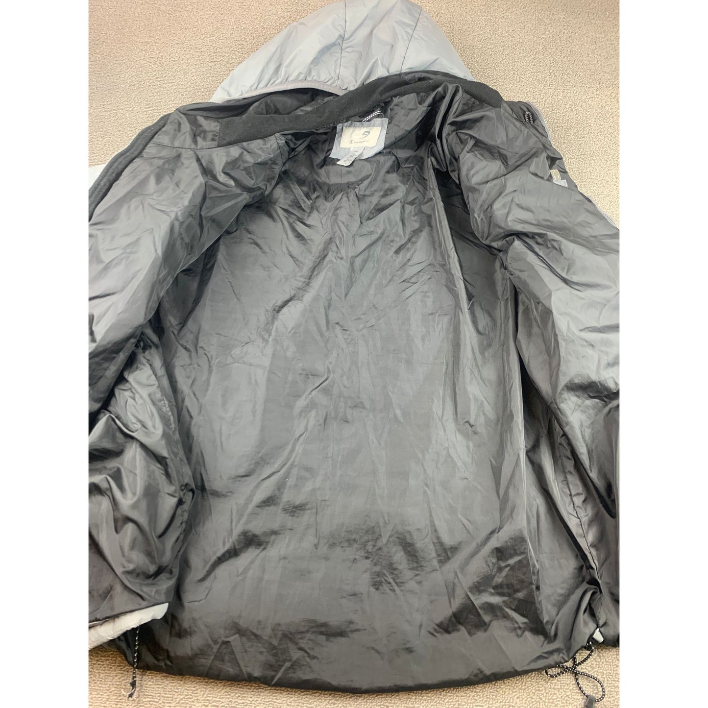 Champion Men's XL Gray Omni Insulated Puffer Jacket With Hood