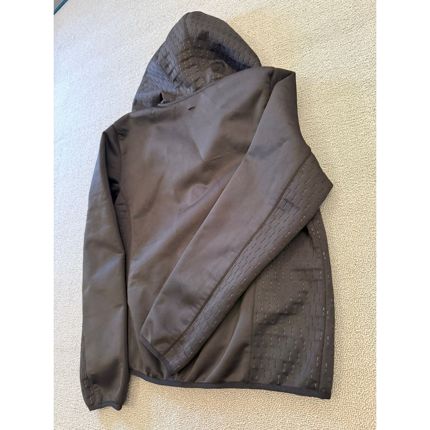 New Balance Men's M Black Hooded Half-Zip Athletic Pullover Jacket