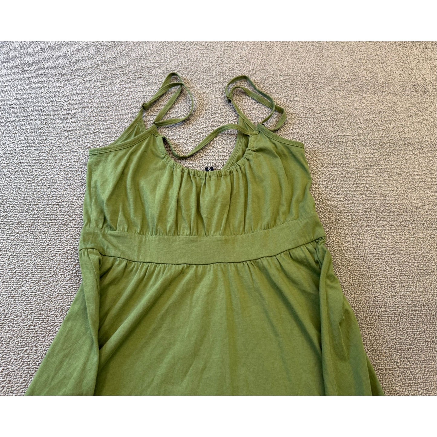 Theory Women Size S Green Brown Strappy Dress Colorblock Summer Apparel