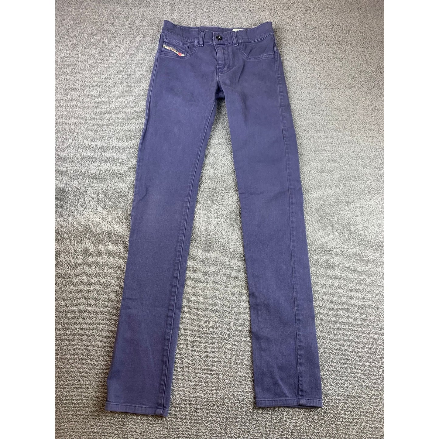 Diesel Livier Jegging Womens W25 Purple Super Slim Low Waist Stretch 0661V