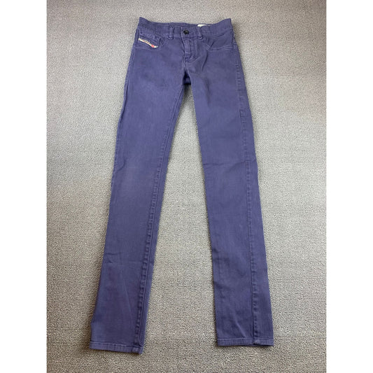 Diesel Livier Jegging Womens W25 Purple Super Slim Low Waist Stretch 0661V
