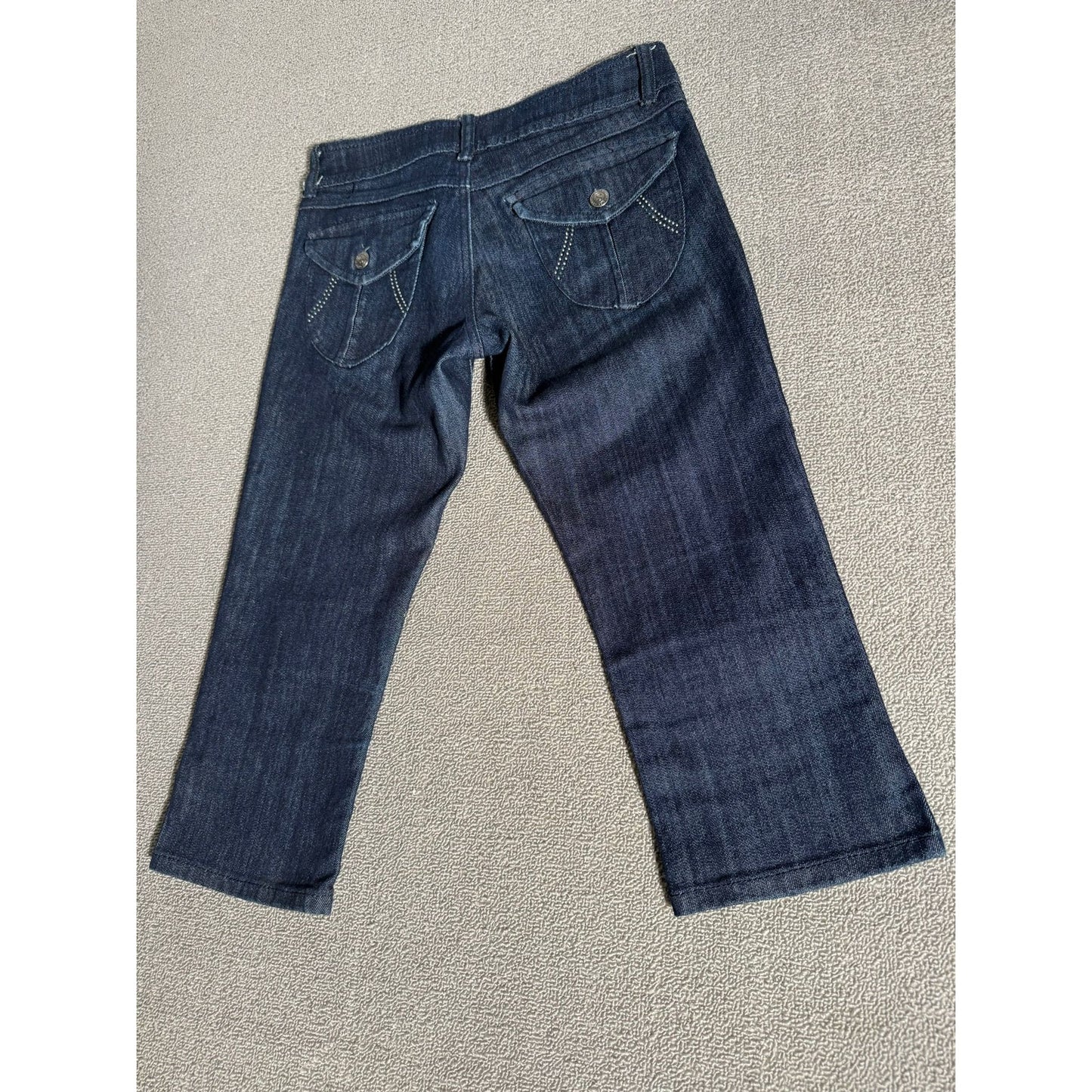 Skull Jeans Women's Dark Wash Cropped Denim Pants Size 5/6