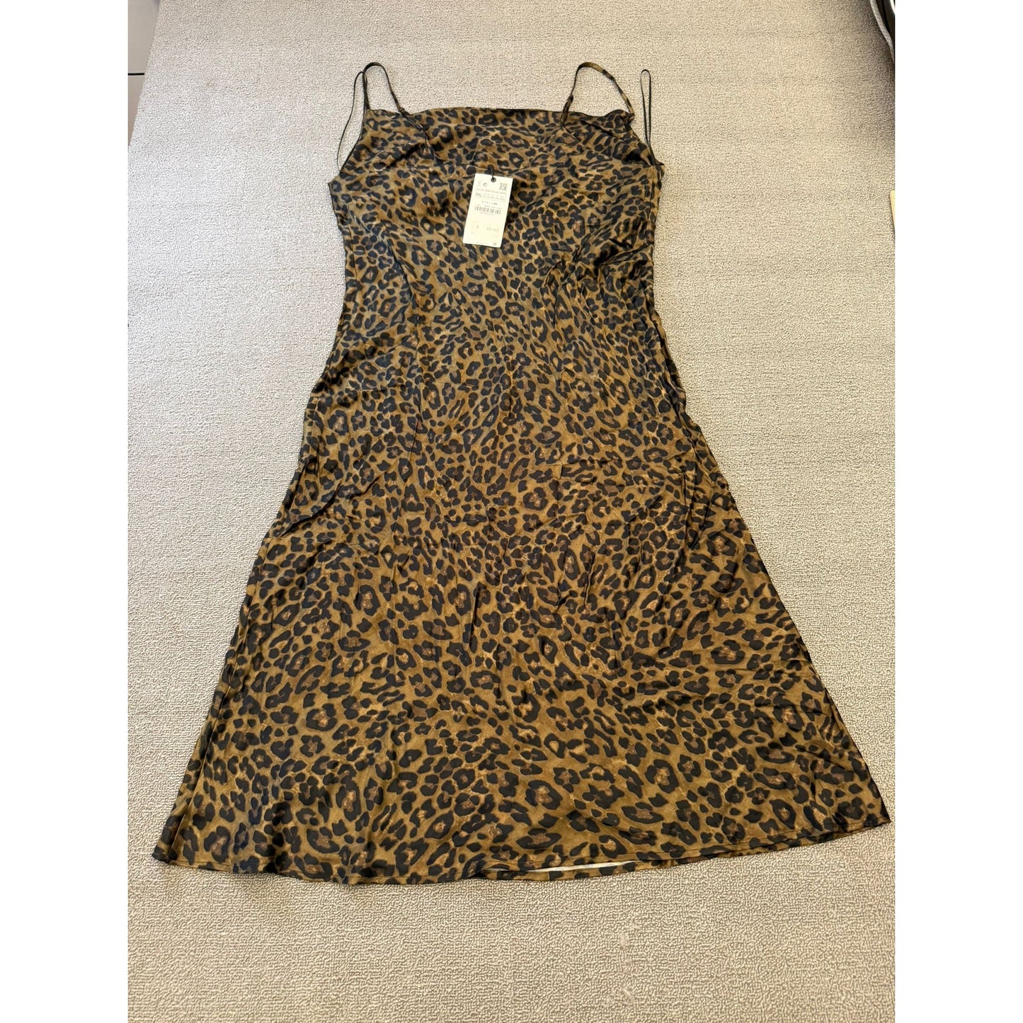 Zara Women's XXL NWT Leopard Print Slip Dress