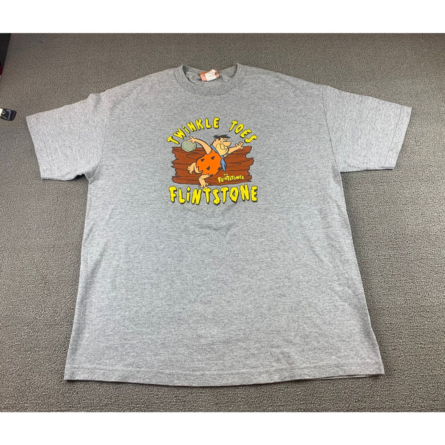 Vintage 2003 The Flintstones Men's Fred Flintstone Bowling Shirt Sz L/XL