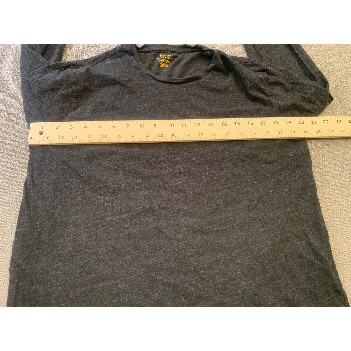 Polo Ralph Lauren Men Large Gray Long Sleeve Shirt