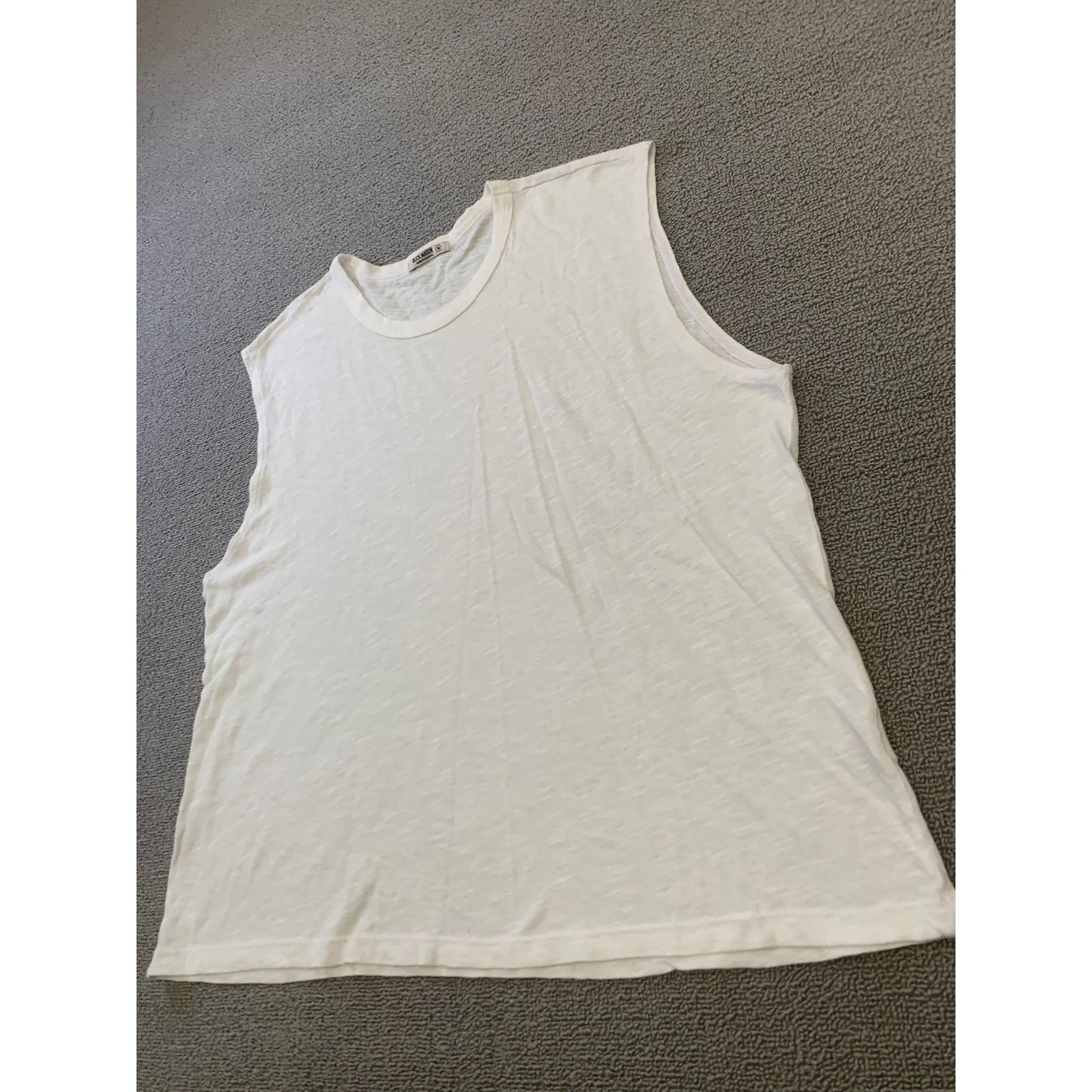Buck Mason Men's Medium White Tank Top Made In USA