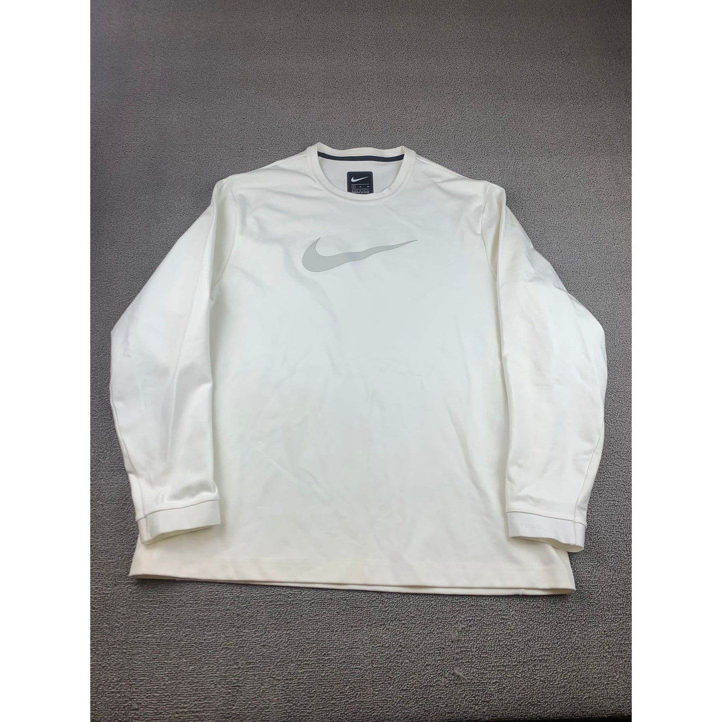 Nike Men's XL White Sportswear NSW Tech Pack Swoosh Crew Shirt