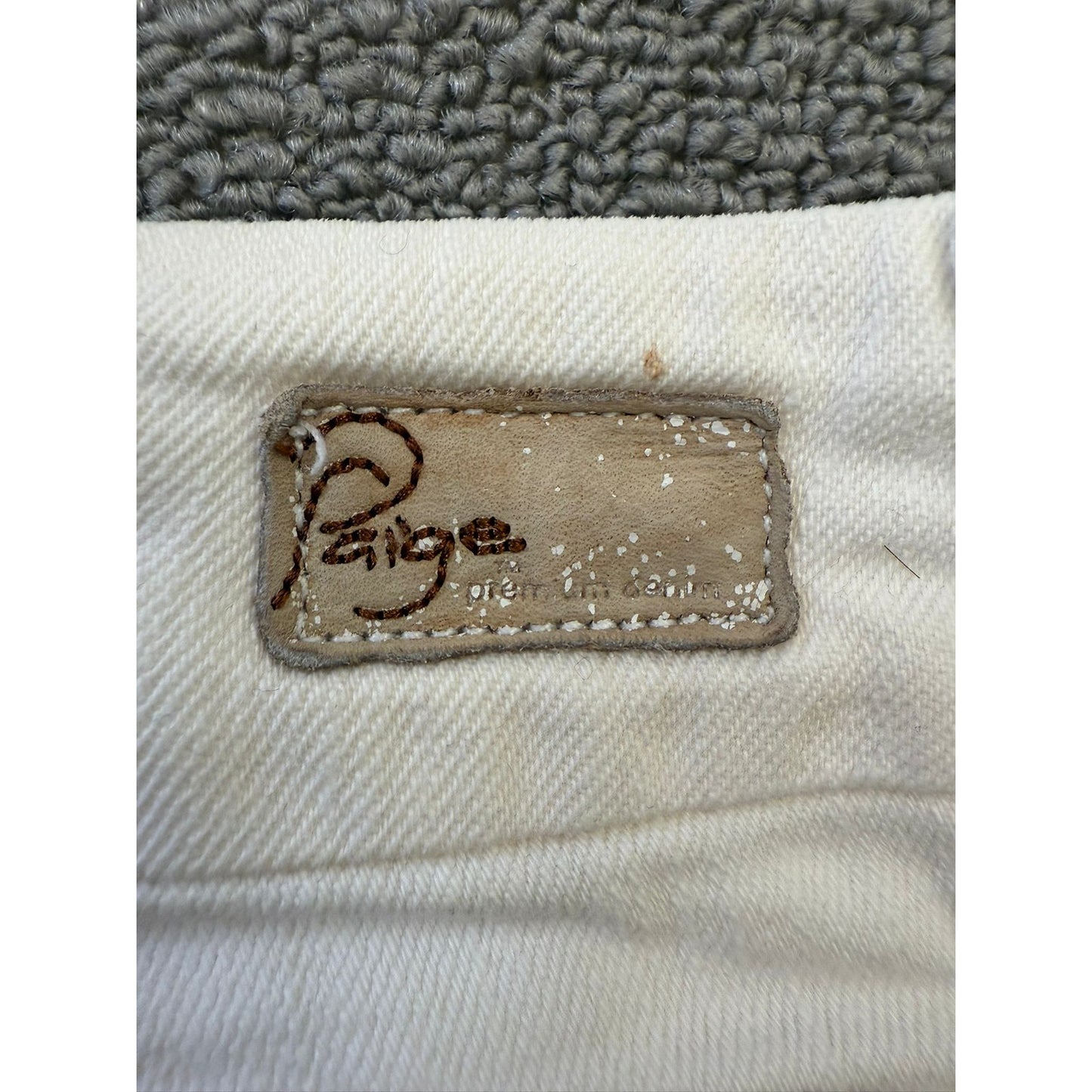 Paige Women's 25 White Jean Denim Shorts Bermuda