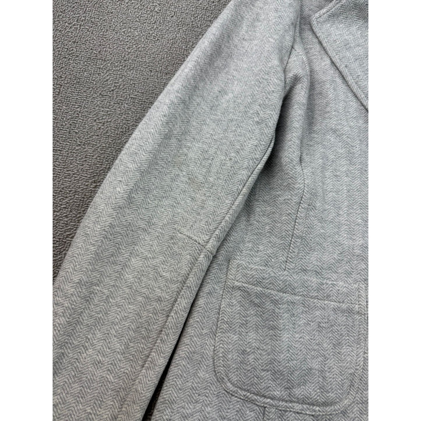 Ecru Women Small Gray Knit Blazer Light Weight Minimalist