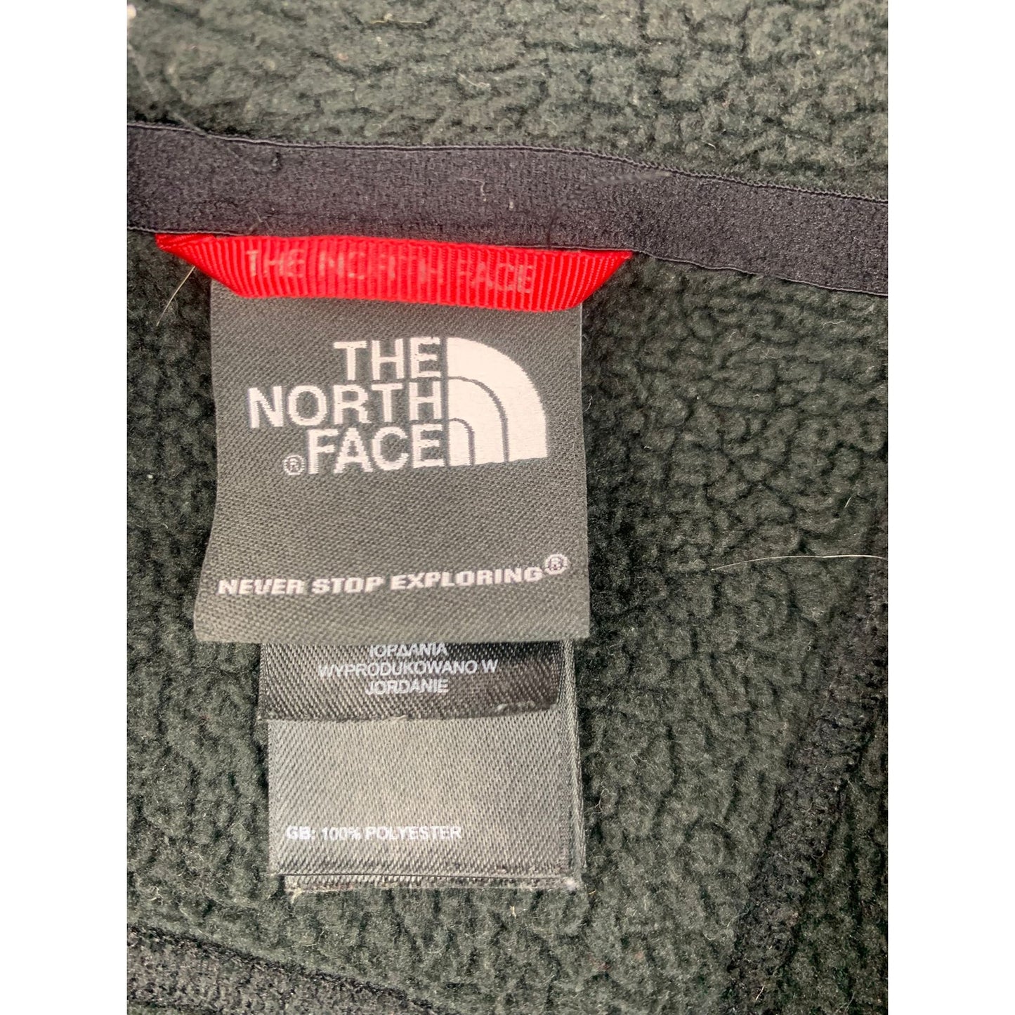 The North Face Men L Dark Green Midweight Full-Zip Fleece Jacket