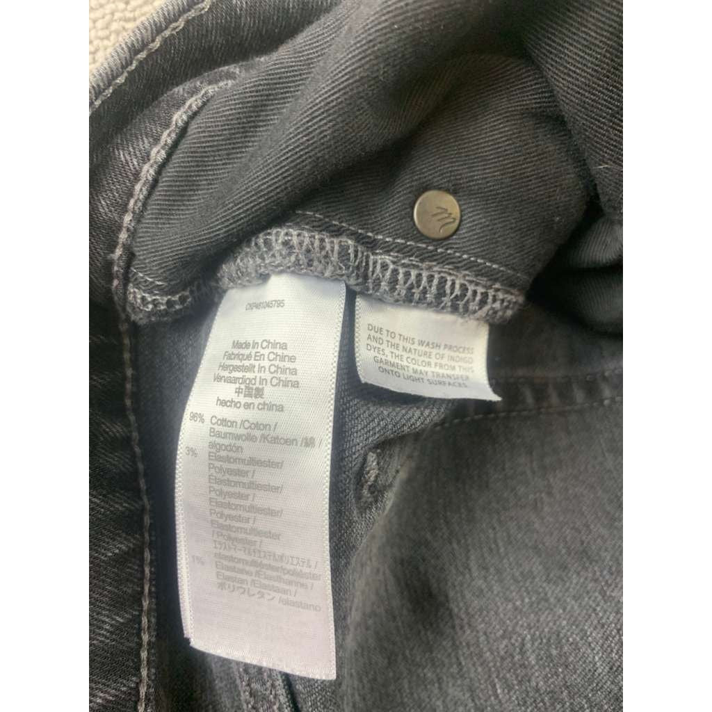 Madewell Jeans Mens W33 L34 Black Denim Washed Relaxed Tapper All Seasons