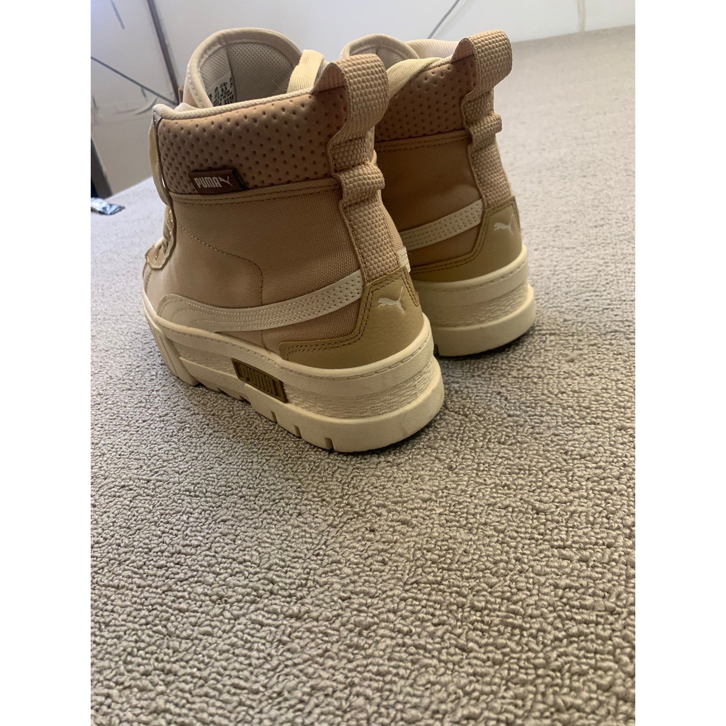 PUMA Men US 9.5 Brown High Top Sneakers