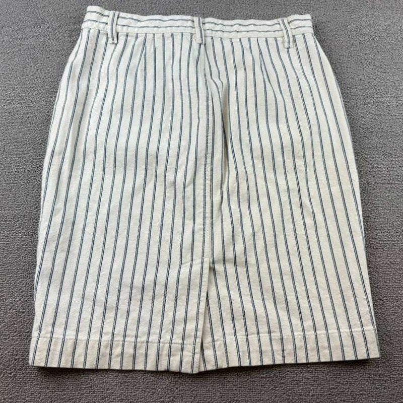 LAUREN RALPH LAUREN Women’s 8 Blue and White Striped Sailor Skirt