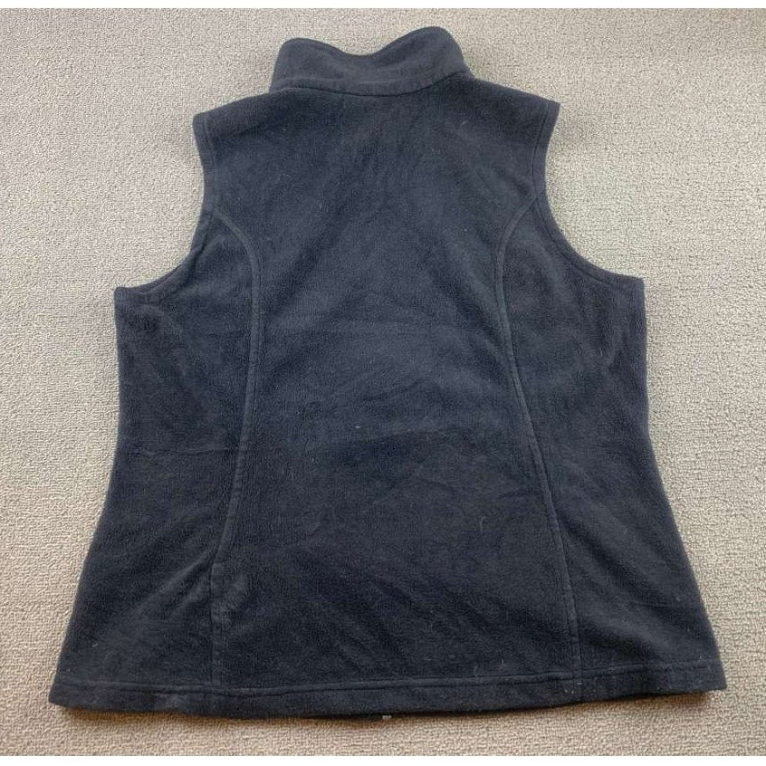 Columbia Sportswear Men's Large Black Full-Zip Fleece Vest for Outdoor Work Hike