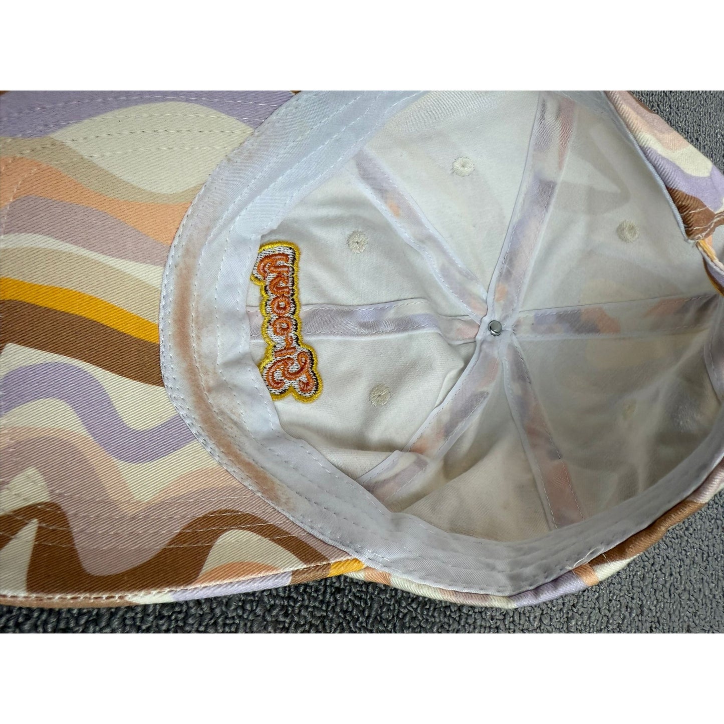 Urban Outfitter Groovy Unisex One Size Multi Color Pastel Psychedelic Hippie Hat