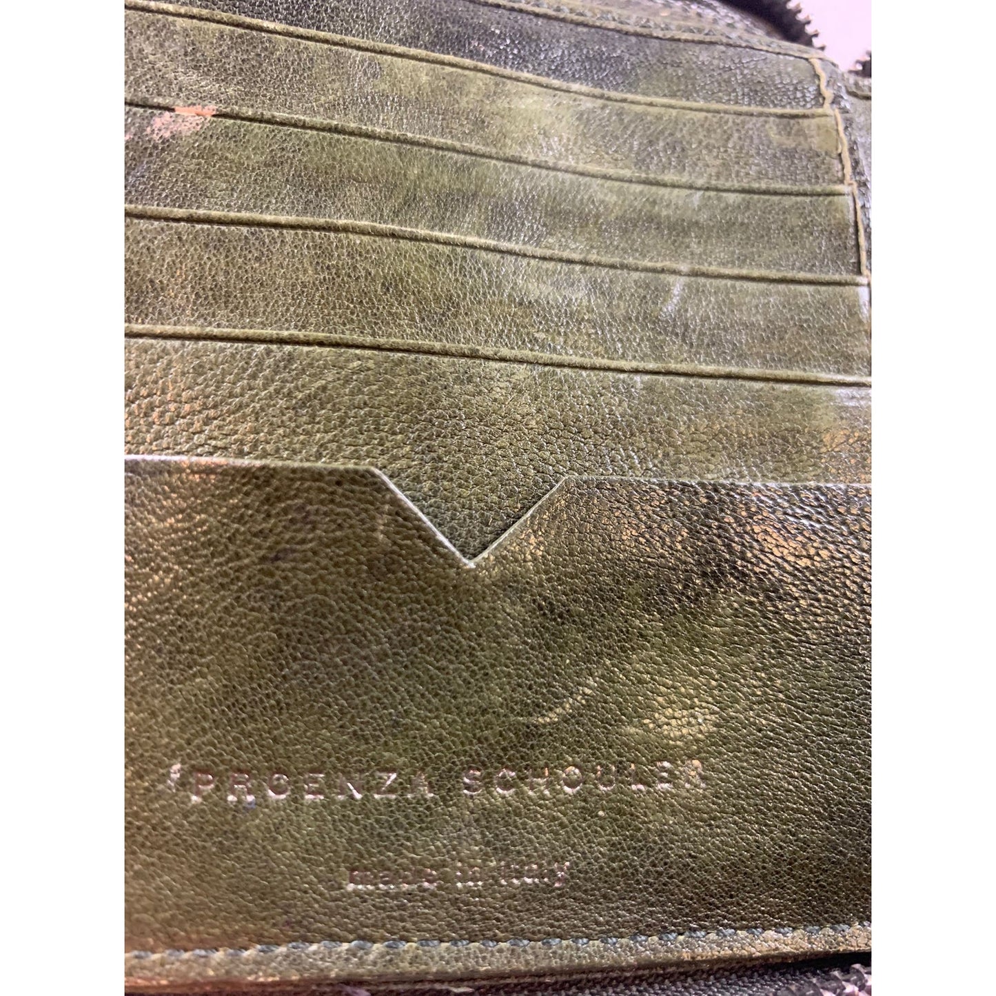 Proenza Schouler PS1 Small Zip Around Lux Leather Wallet