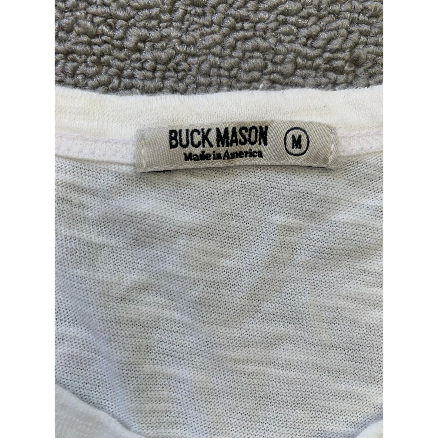 Buck Mason Men's Medium White Tank Top Made In USA