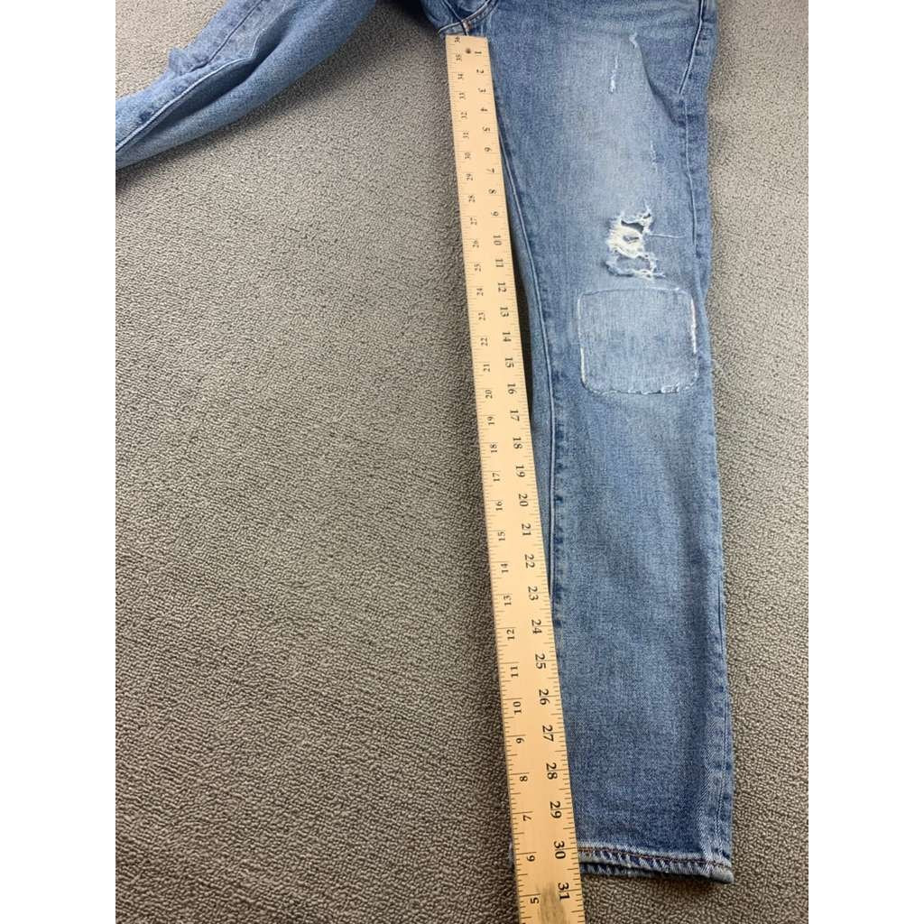 Levi’s 505C Men’s Straight Jeans W30 L32 Light Wash Distressed Blue Denim Pants