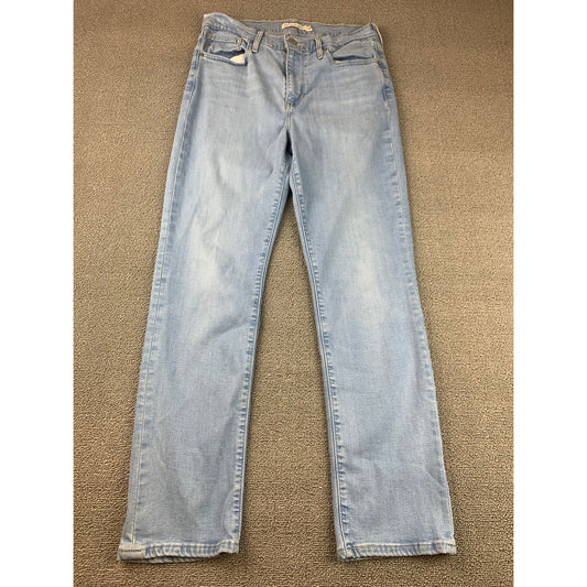 Levi's Women's 29x28 724 High Rise Light Wash Premium Jeans