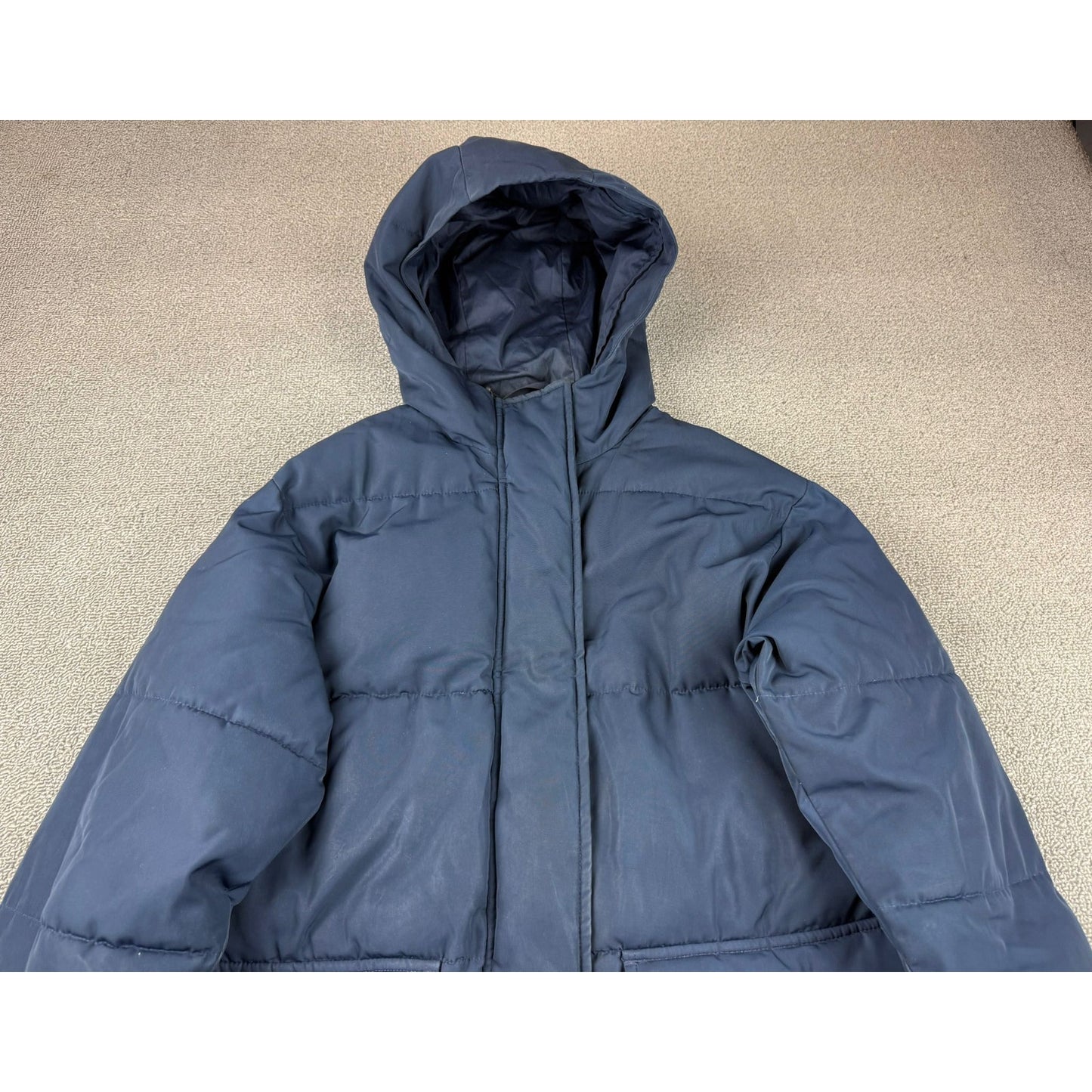 Everlane Women's XS Navy Blue ReNew Long Puffer Jacket