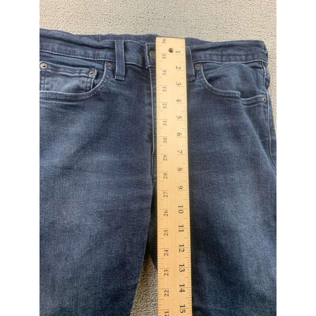 LEVI'S Premium Jeans Mens W32 L30 Blue Wash Slim Skinny Taper Stretch Denim