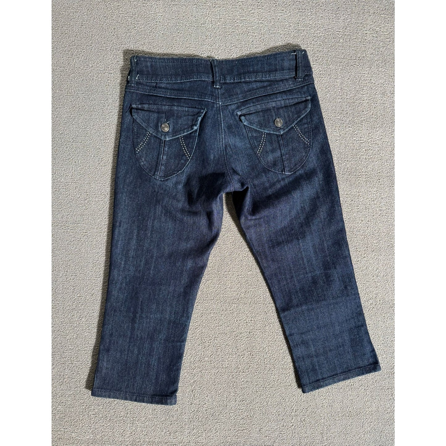 Skull Jeans Women's Dark Wash Cropped Denim Pants Size 5/6