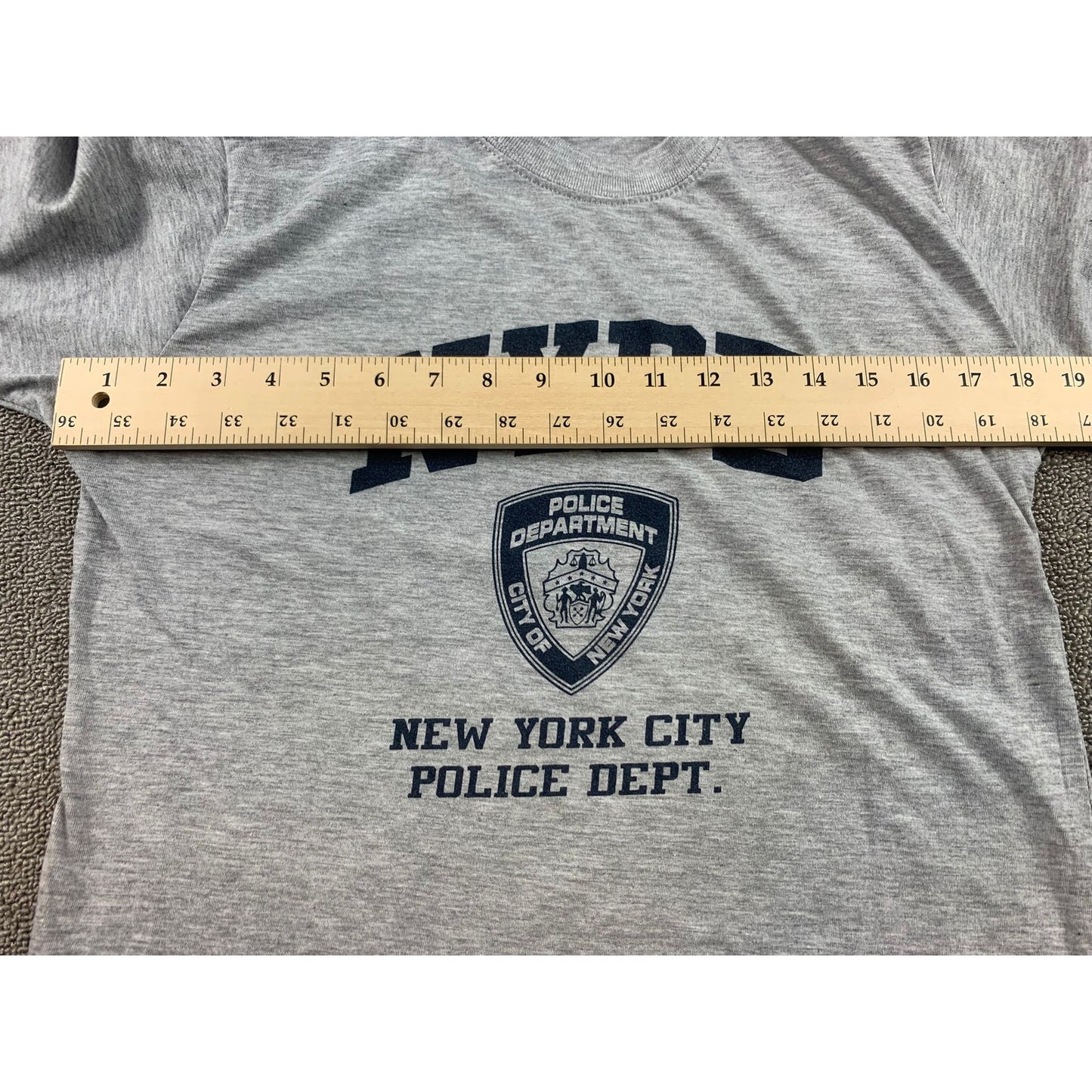 Officially Licensed NYPD Men M Shirt Torkia International Cotton Top Of The Rock