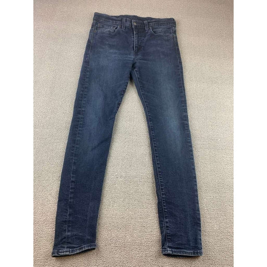 LEVI'S Premium Jeans Mens W32 L30 Blue Wash Slim Skinny Taper Stretch Denim