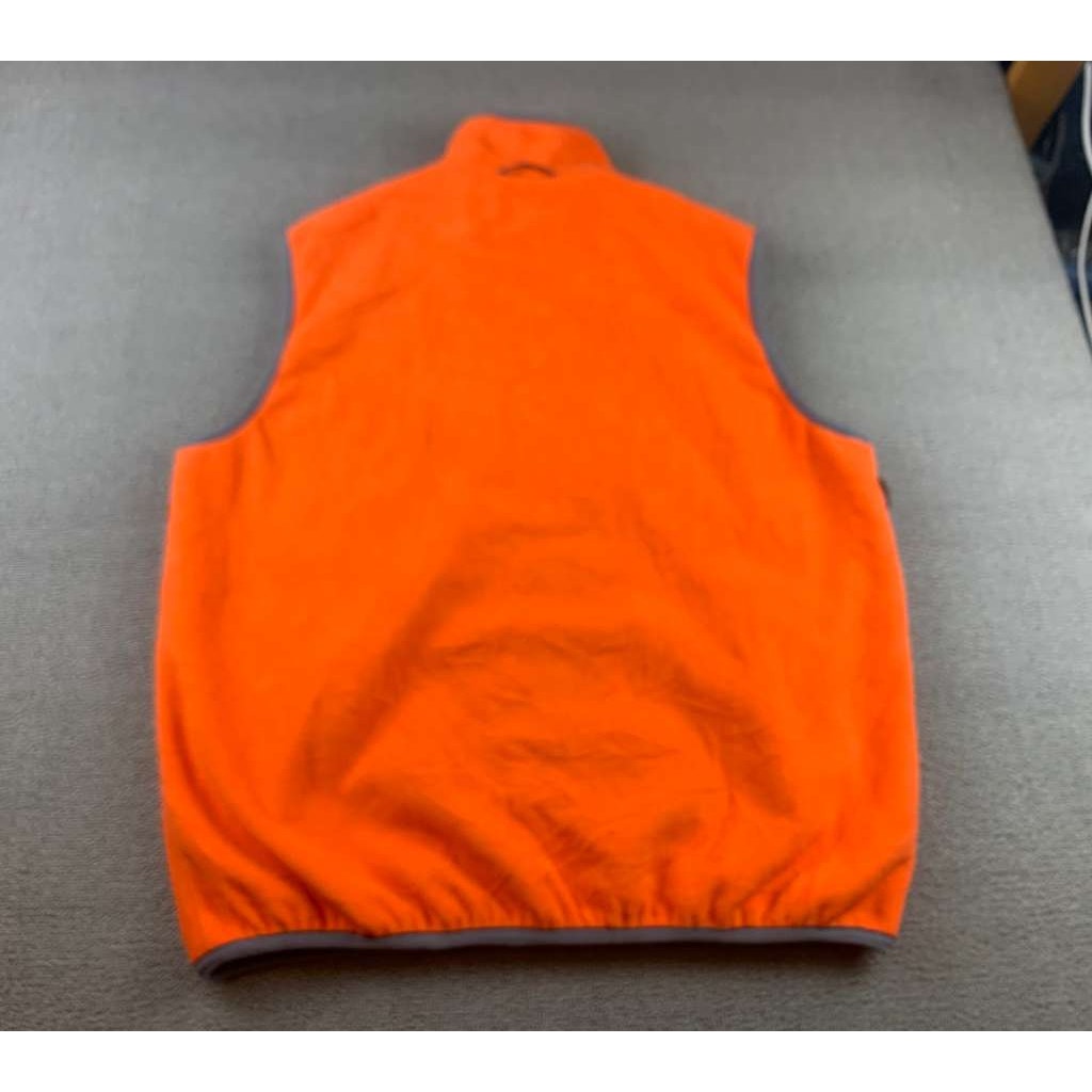 NFL Apparel Men's Large Orange Gray Trim Broncos Vest Warm Fan Horse