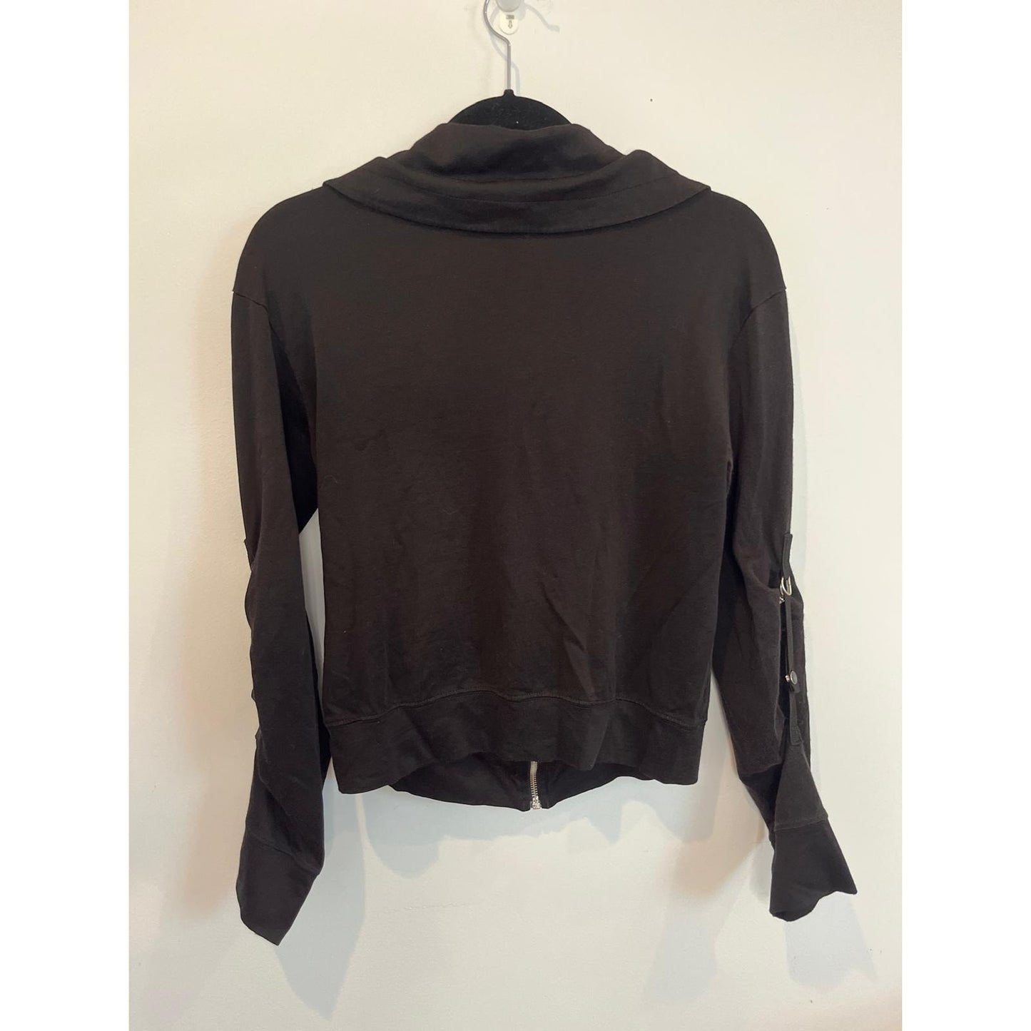 Diesel Zip Hoodie Women L Tattoo Swallow Embroidery Black Vintage