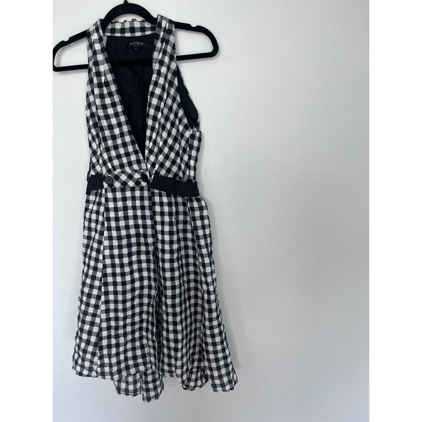 Nanette Lepore Dress Women 4 Gingham Sleeveless Fit And Flare Checkered