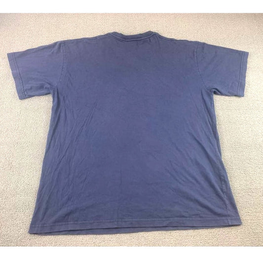 Vintage Disney Men's L Blue Mickey Goofy Dream Florida USA Graphic T -Shirt