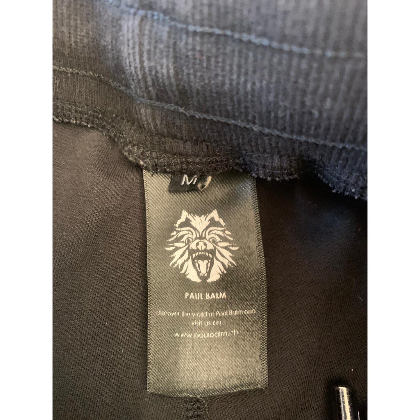 Paul Balm Male Medium Black Red Wolf Graphic Sweat Shorts