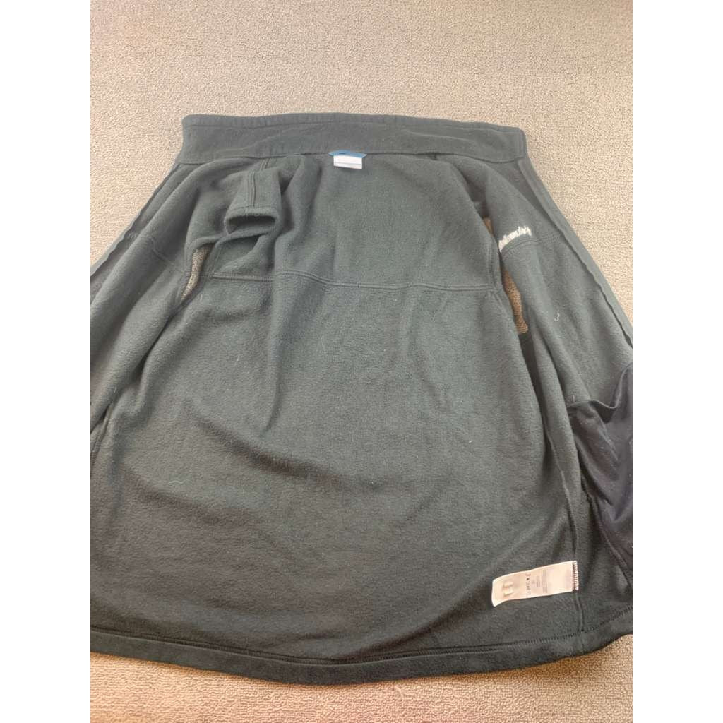 Columbia Sportswear Men's Large Black Full-Zip Fleece Vest for Outdoor Work Hike