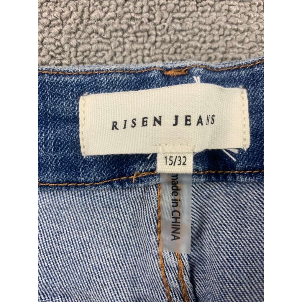 Risen Los Angeles Women 15/32 Blue Light Washed Jeans Bootcut Mid Rise